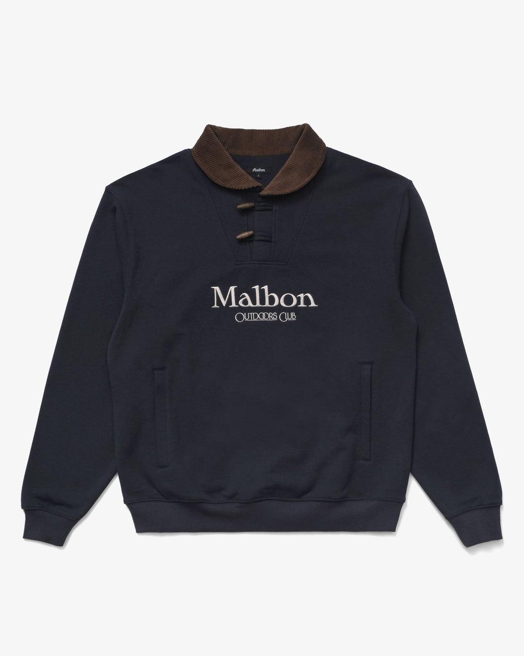 Malbon Golf Flint Shawl Crewneck - NAVY - Sun Diego Boardshop