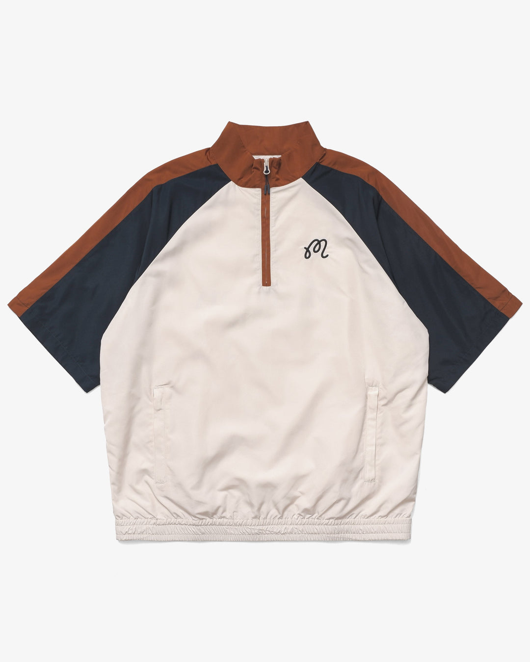 Malbon Golf Apex Windshirt - IVORY - Sun Diego Boardshop