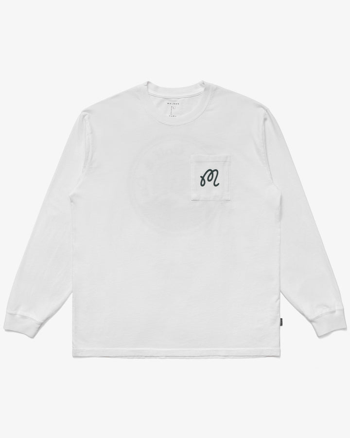 Malbon Golf Expedition LS T-Shirt - WHITE - Sun Diego Boardshop