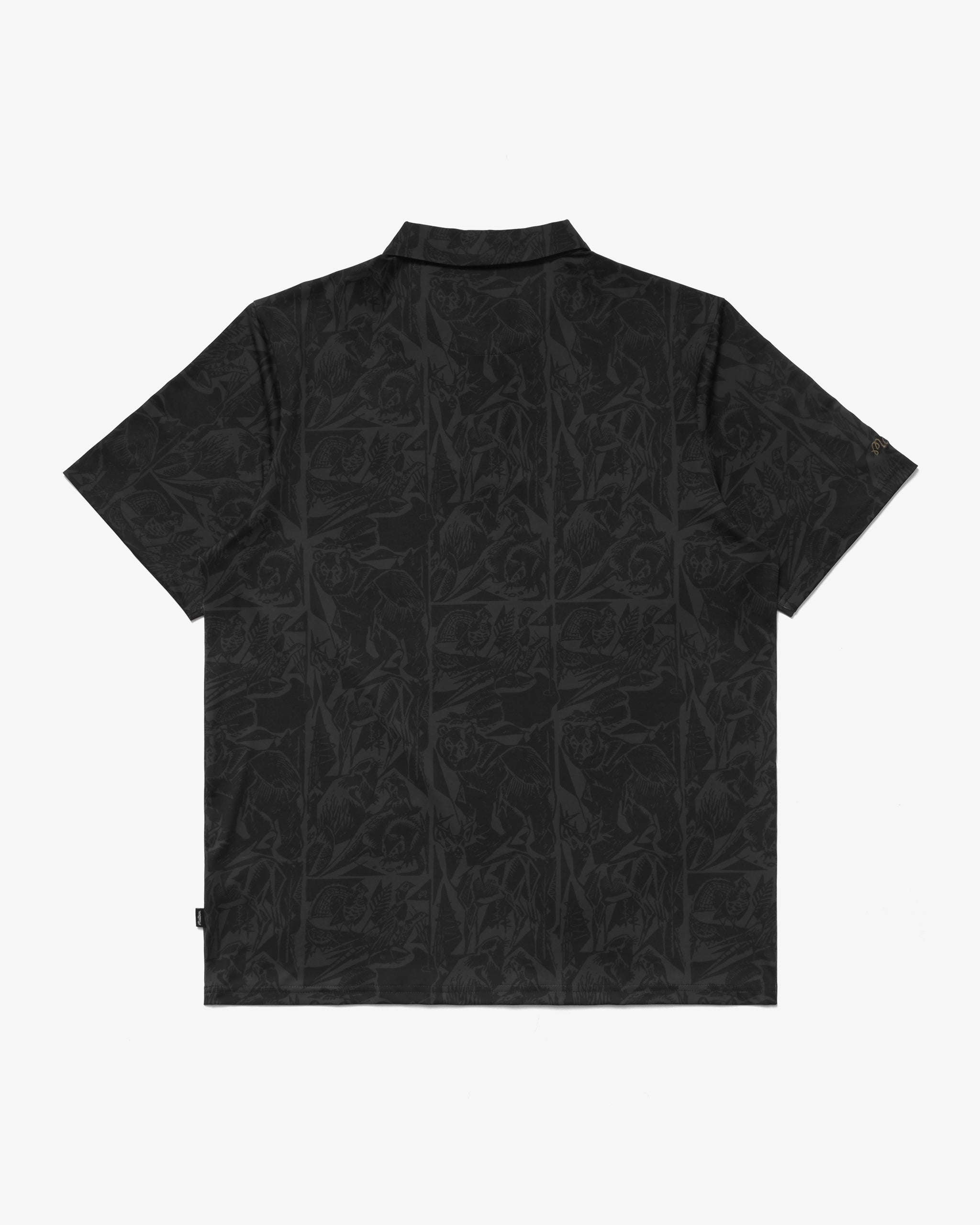 Malbon Wild Life Performance Polo - Black – Sun Diego Boardshop