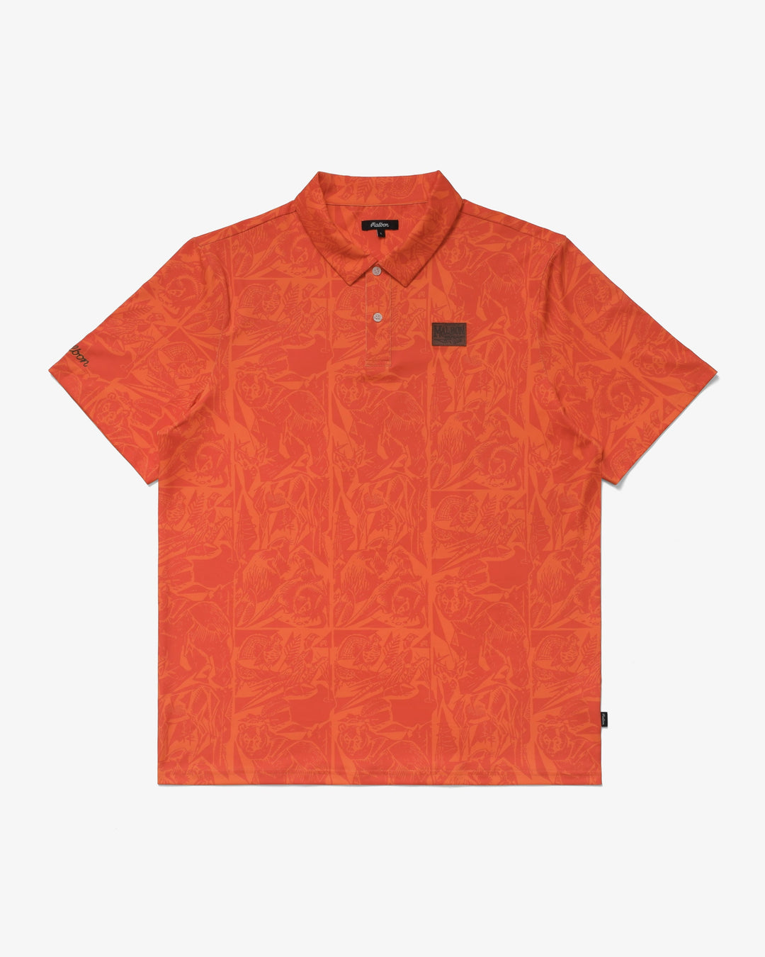 Malbon Golf Wild Life Performance Polo - ORANGE - Sun Diego Boardshop