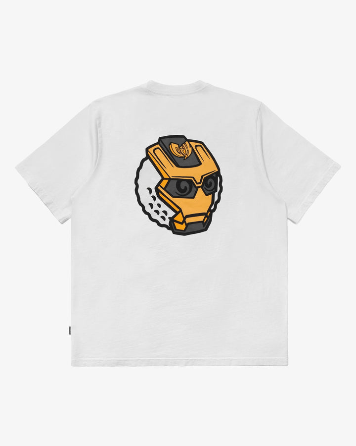 Malbon Golf MALBON X GHOSTFACE KILLAH IRON BUCKETS SHORT SLEEVE POCKET TEE - WHITE - Sun Diego Boardshop