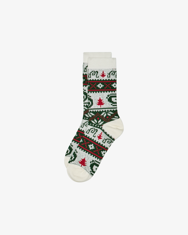 Malbon Douglas Fair Isle Sock - Ivory - Sun Diego Boardshop