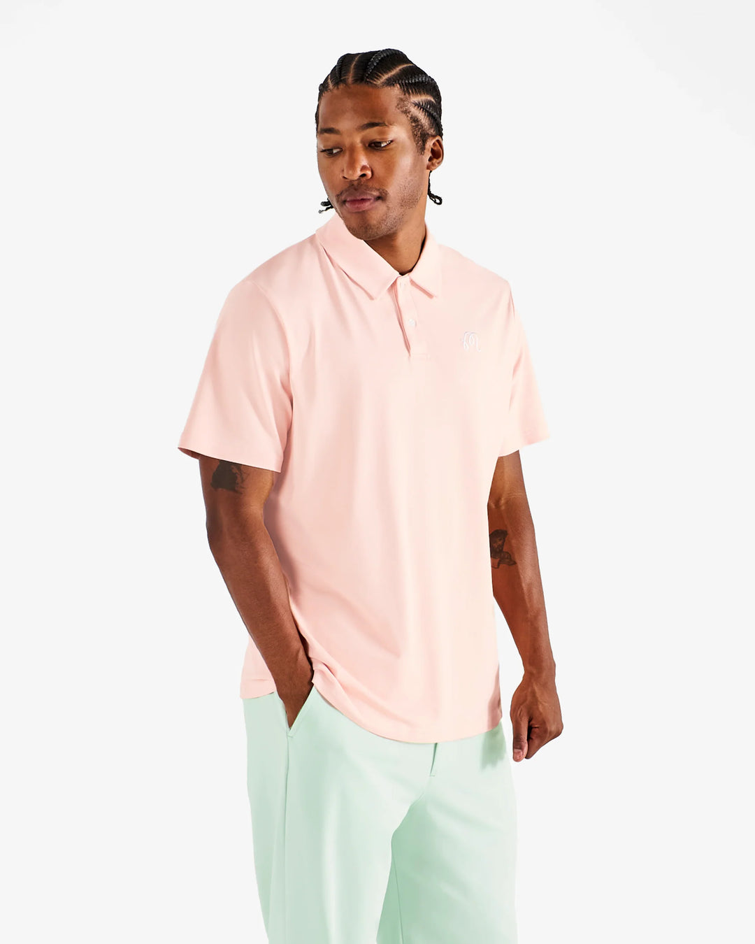 Malbon Men's Fairway Polo - Rosy Touch - Sun Diego Boardshop