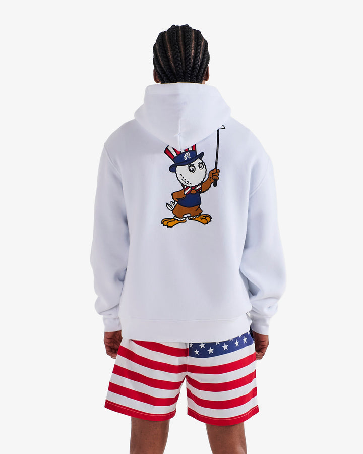Malbon Eagle Buckets Hoodie - White - Sun Diego Boardshop