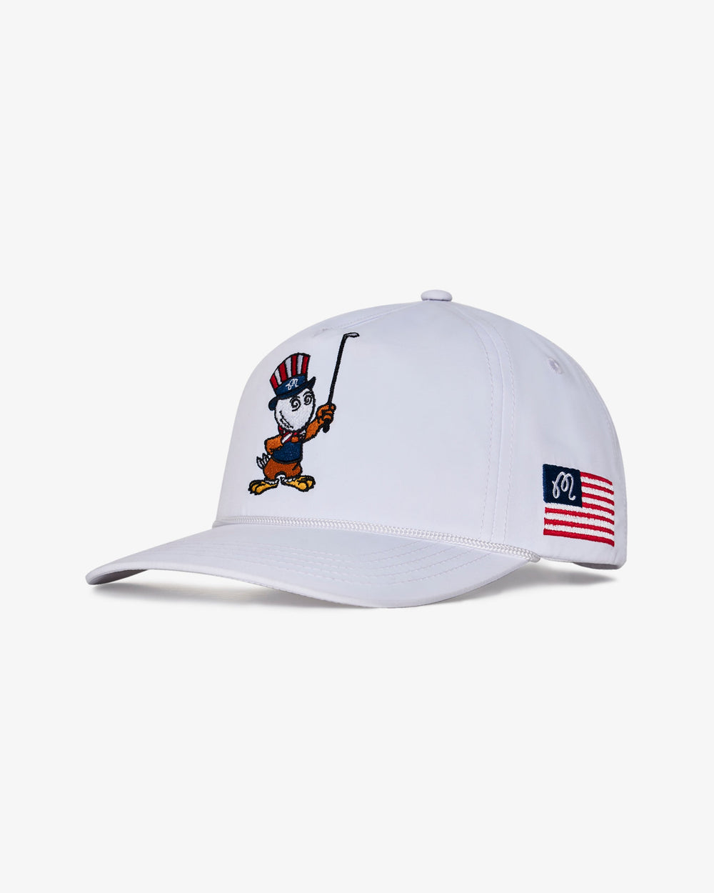 Malbon Eagle Buckets Nylon Rope Hat - White - Sun Diego Boardshop