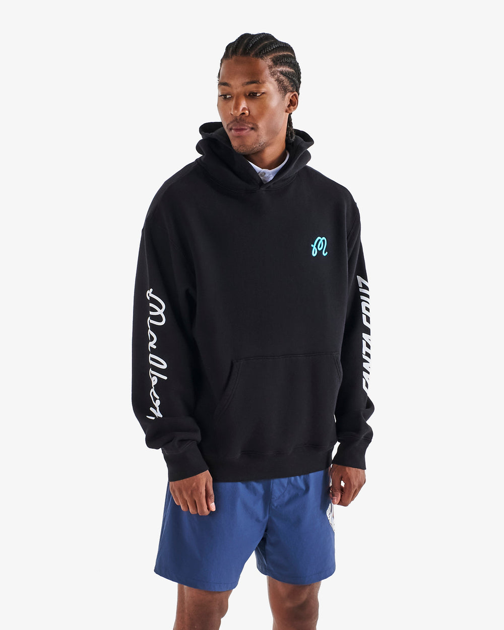 Malbon Fesque Screaming Hand Hoodie - Black - Sun Diego Boardshop