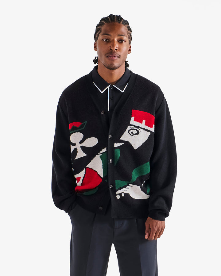Malbon Kingston Cardigan - Black - Sun Diego Boardshop