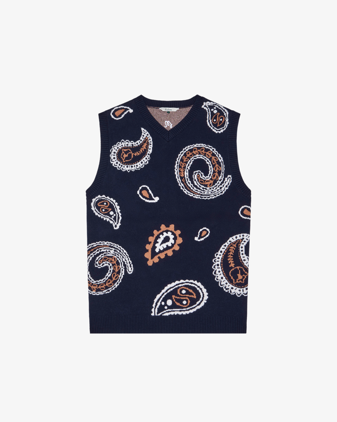Malbon Paisley Sweater Vest - Navy - Sun Diego Boardshop