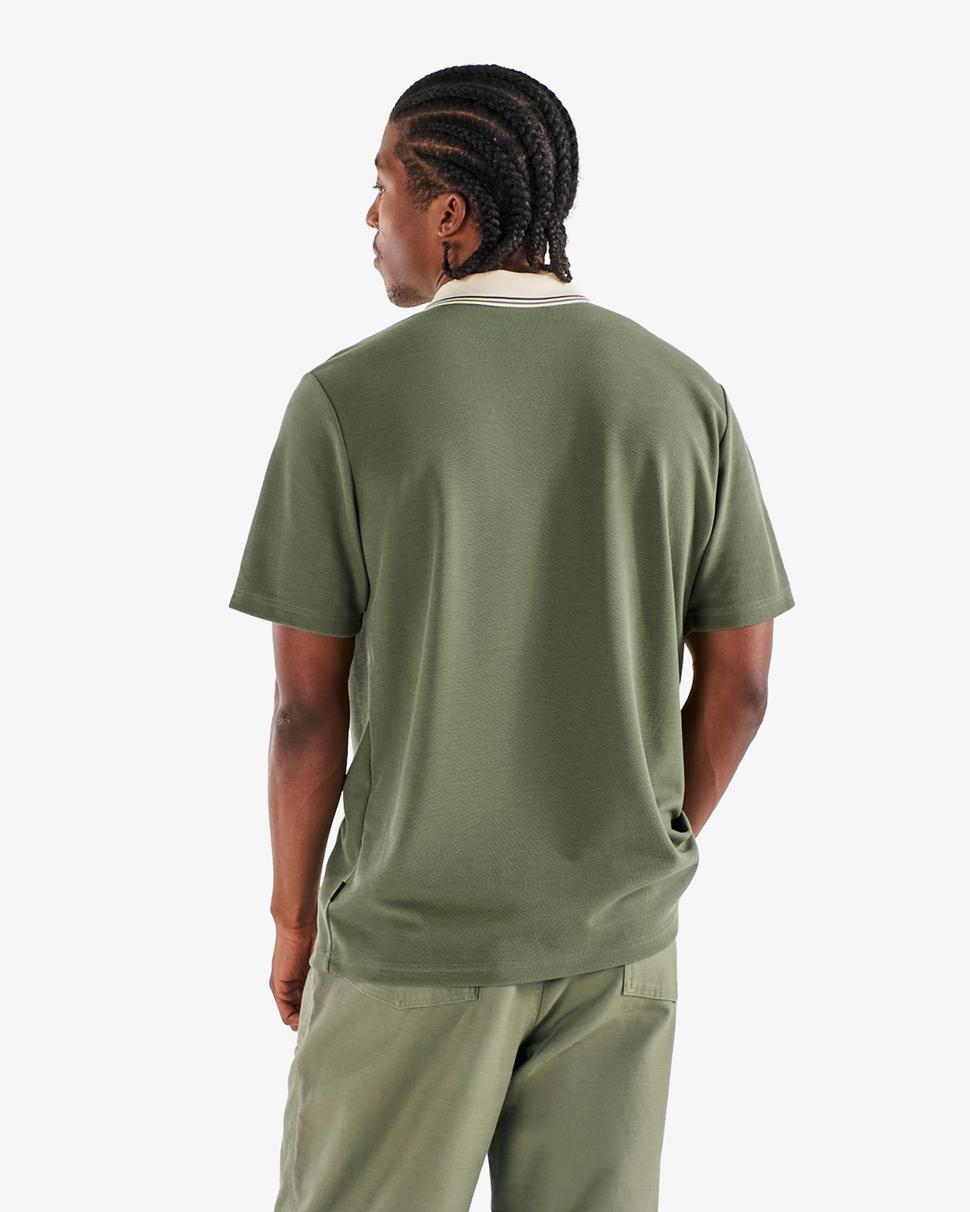 Malbon Fairway Oakwood Polo - Olivine