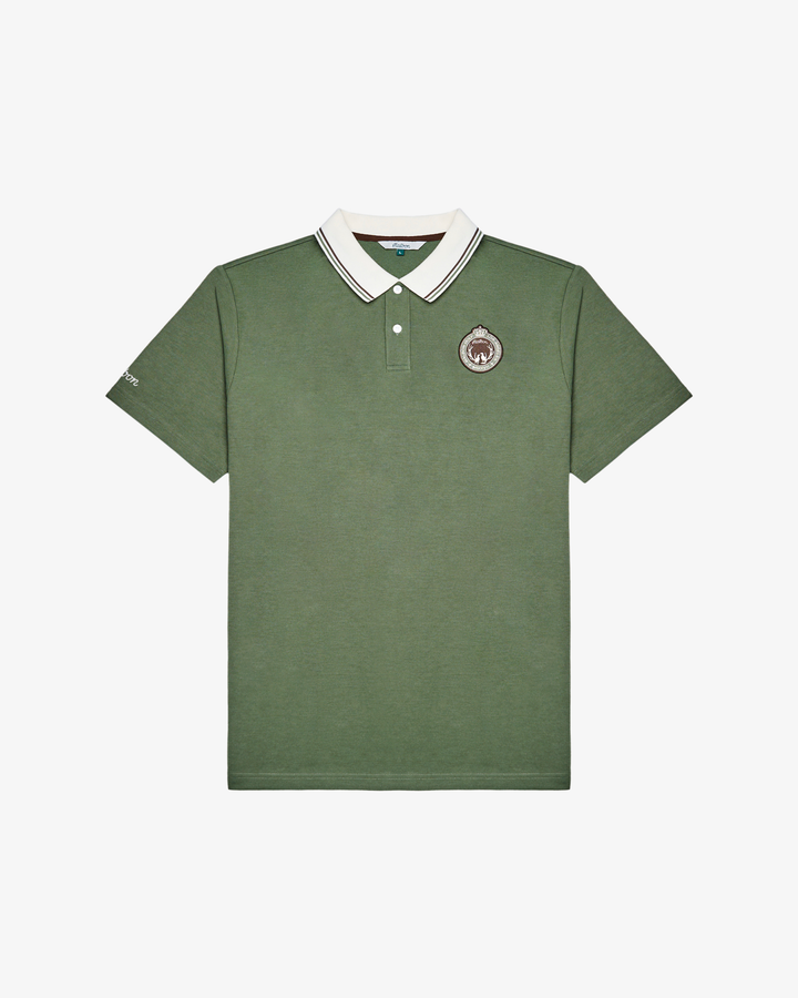 Malbon Fairway Oakwood Polo - Olivine