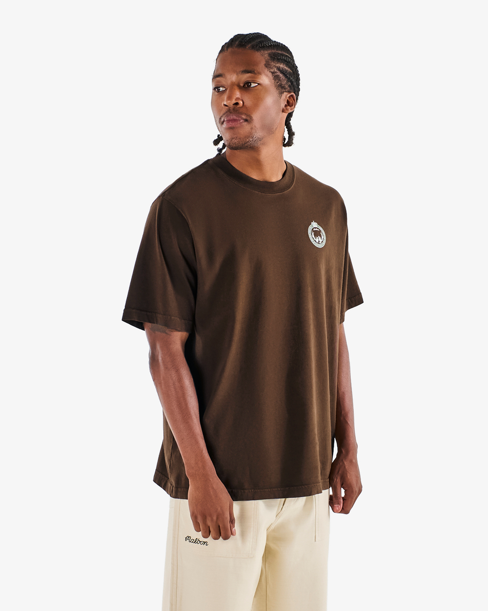 Malbon Bermuda Maxwell Tee - Brown - Sun Diego Boardshop