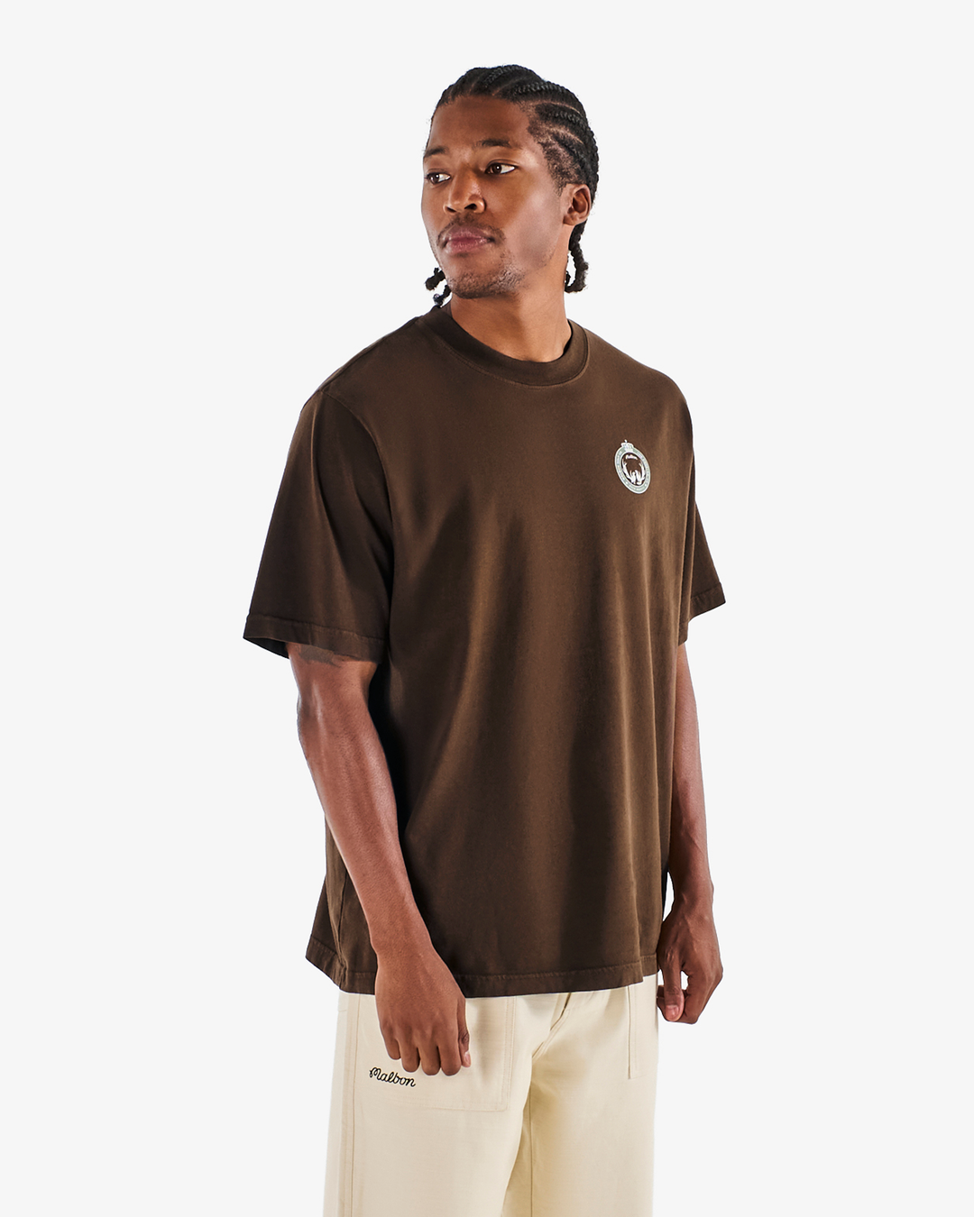 Malbon Bermuda Maxwell Tee - Brown