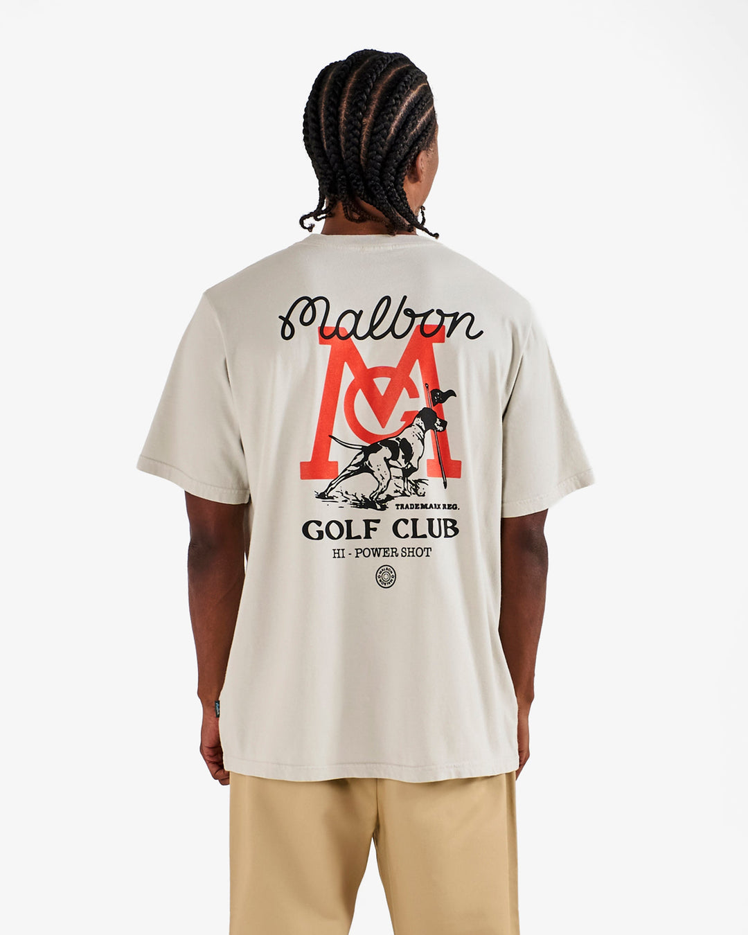 Malbon Bermuda Hi-Power Shot Tee - Ivory - Sun Diego Boardshop