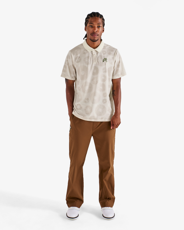 Malbon Fairway Foraging Polo - Ivory - Sun Diego Boardshop