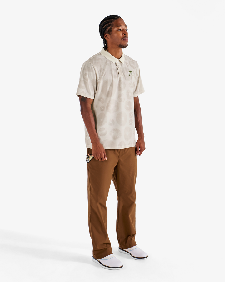 Malbon Fairway Foraging Polo - Ivory - Sun Diego Boardshop