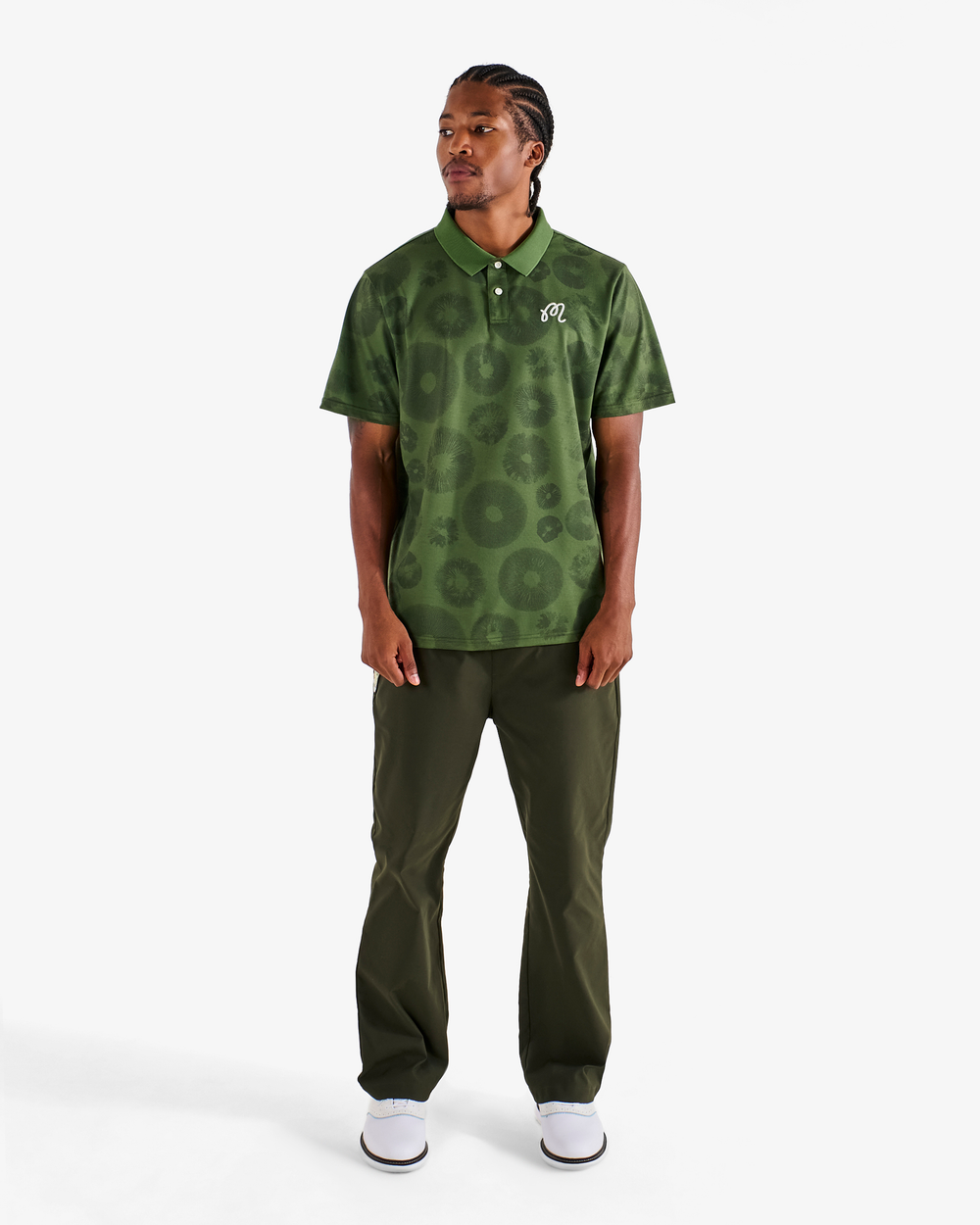 Malbon Fairway Foraging Polo - Olivine - Sun Diego Boardshop
