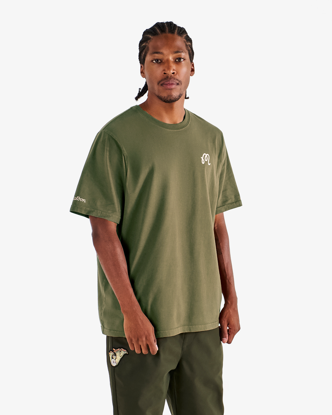 Malbon Bermuda Foraging Tee - Olivine