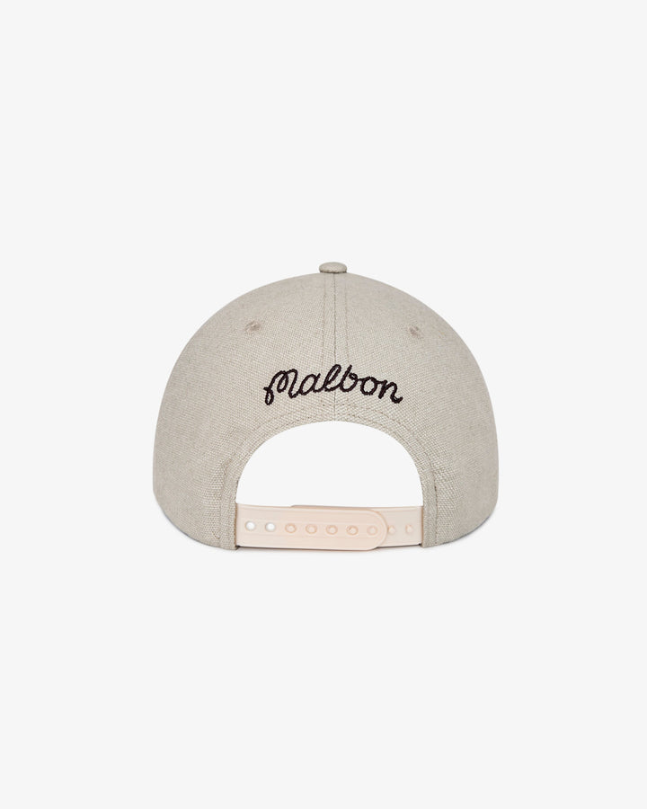 Malbon Foraging Fairways Snapback - Ivory