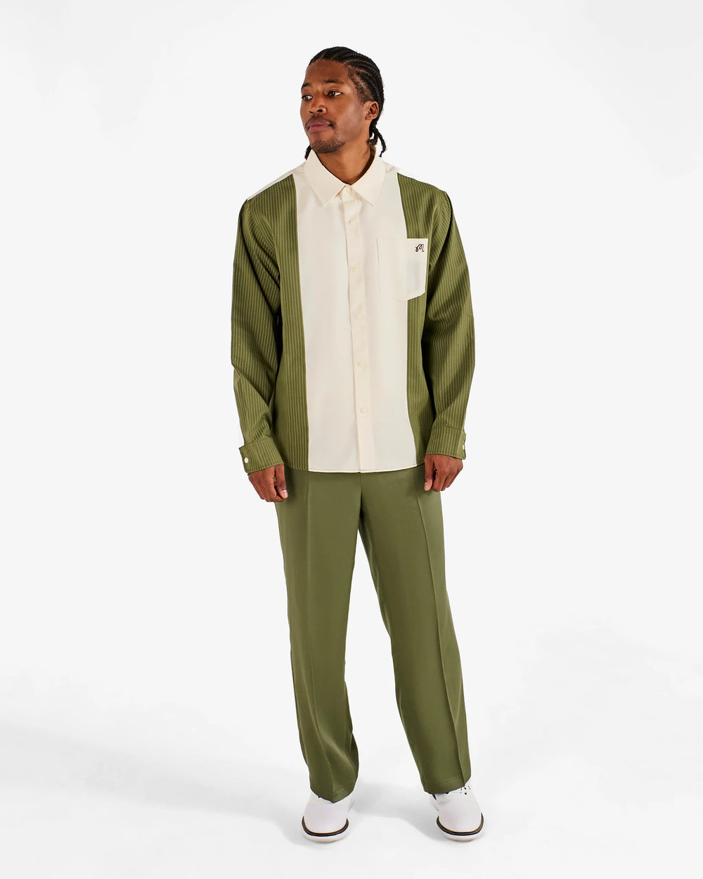 Malbon Montecristo Shirt - Cream/Olivine - Sun Diego Boardshop