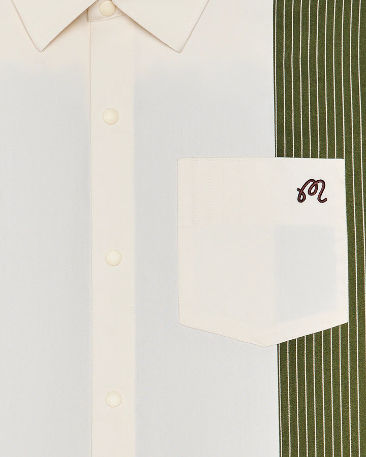 Malbon Montecristo Shirt - Cream/Olivine - Sun Diego Boardshop