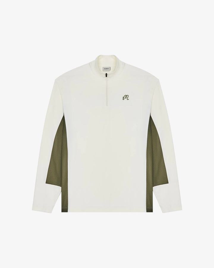 Malbon Santiago Mid Layer - Cream/Olivine - Sun Diego Boardshop