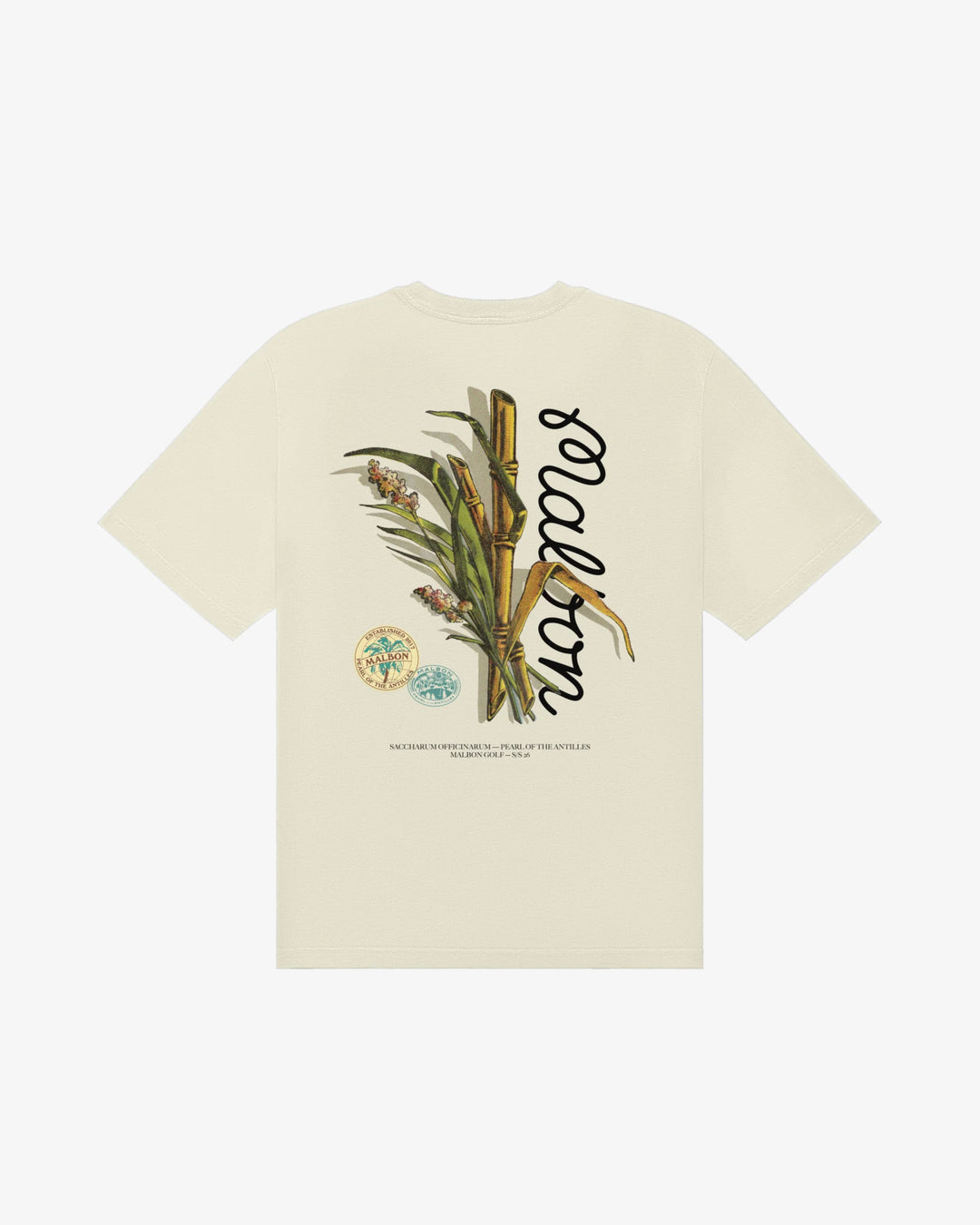Malbon Men's Bermuda Origin Tee - Cream - Sun Diego Boardshop
