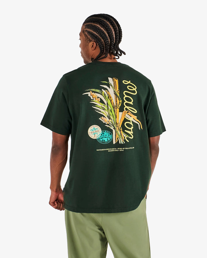 Malbon Men's Bermuda Origin Tee - Dark Olive - Sun Diego Boardshop