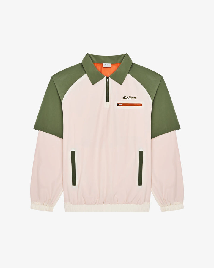 Malbon Men's Marina Windshirt - Cream/Olivine - Sun Diego Boardshop