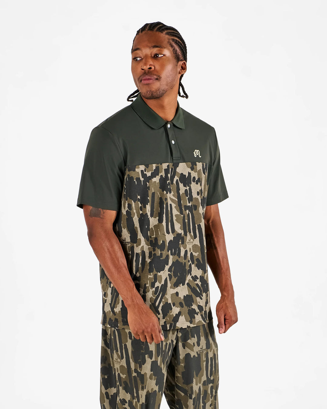 Malbon Tour Divot Camo Polo - Bark Camo - Sun Diego Boardshop