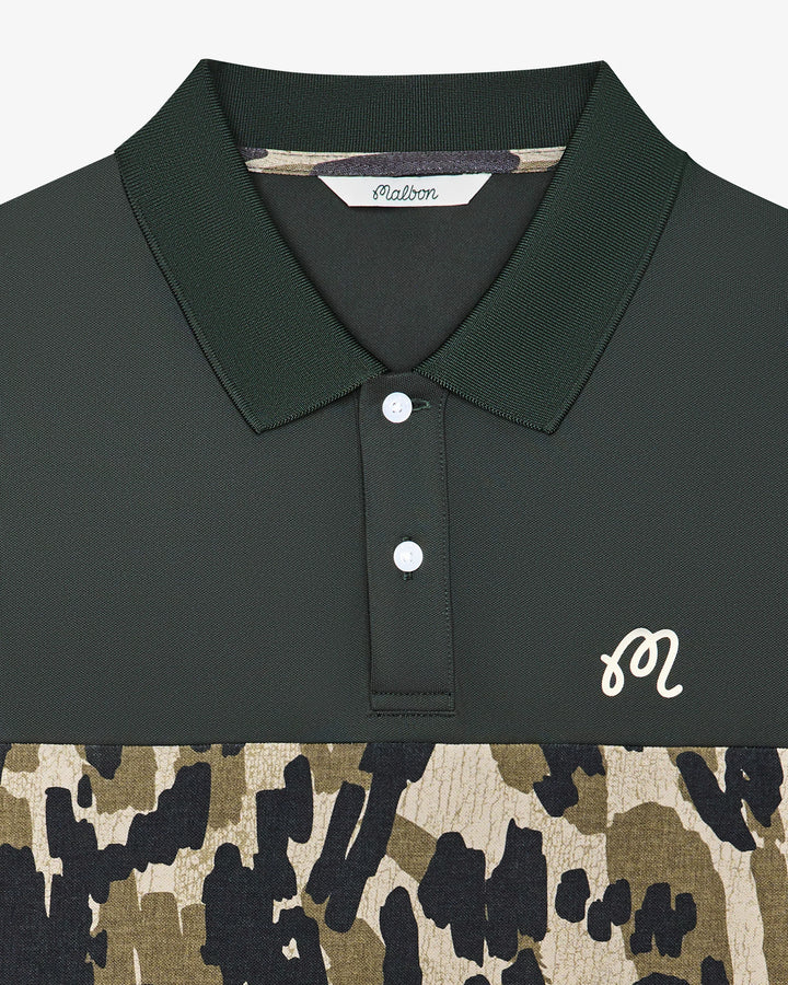 Malbon Tour Divot Camo Polo - Bark Camo - Sun Diego Boardshop