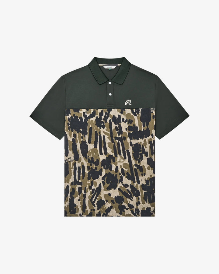 Malbon Tour Divot Camo Polo - Bark Camo - Sun Diego Boardshop