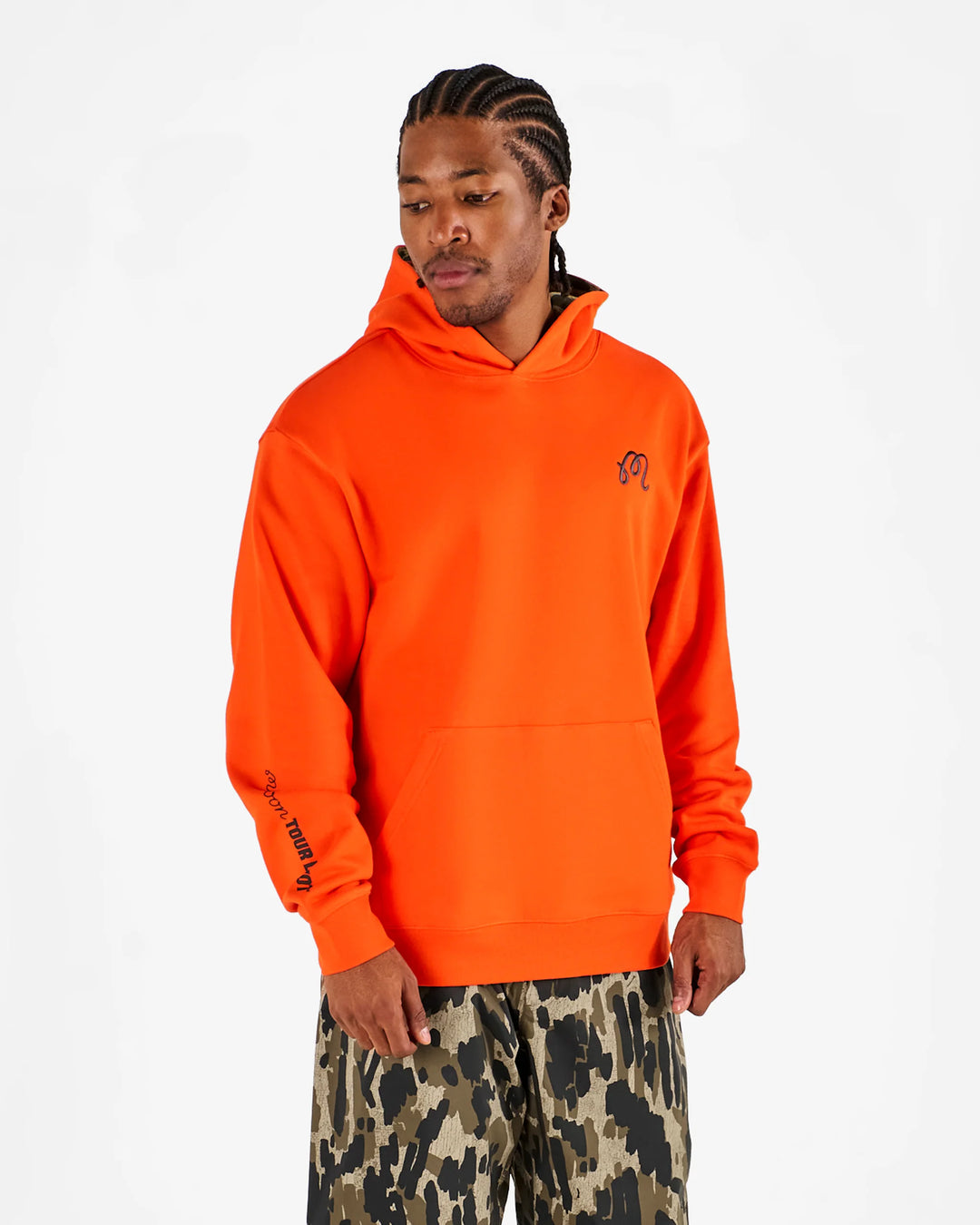 Malbon Fesque Tour Divot Camo Hoodie - Flame/Bark Camo - Sun Diego Boardshop