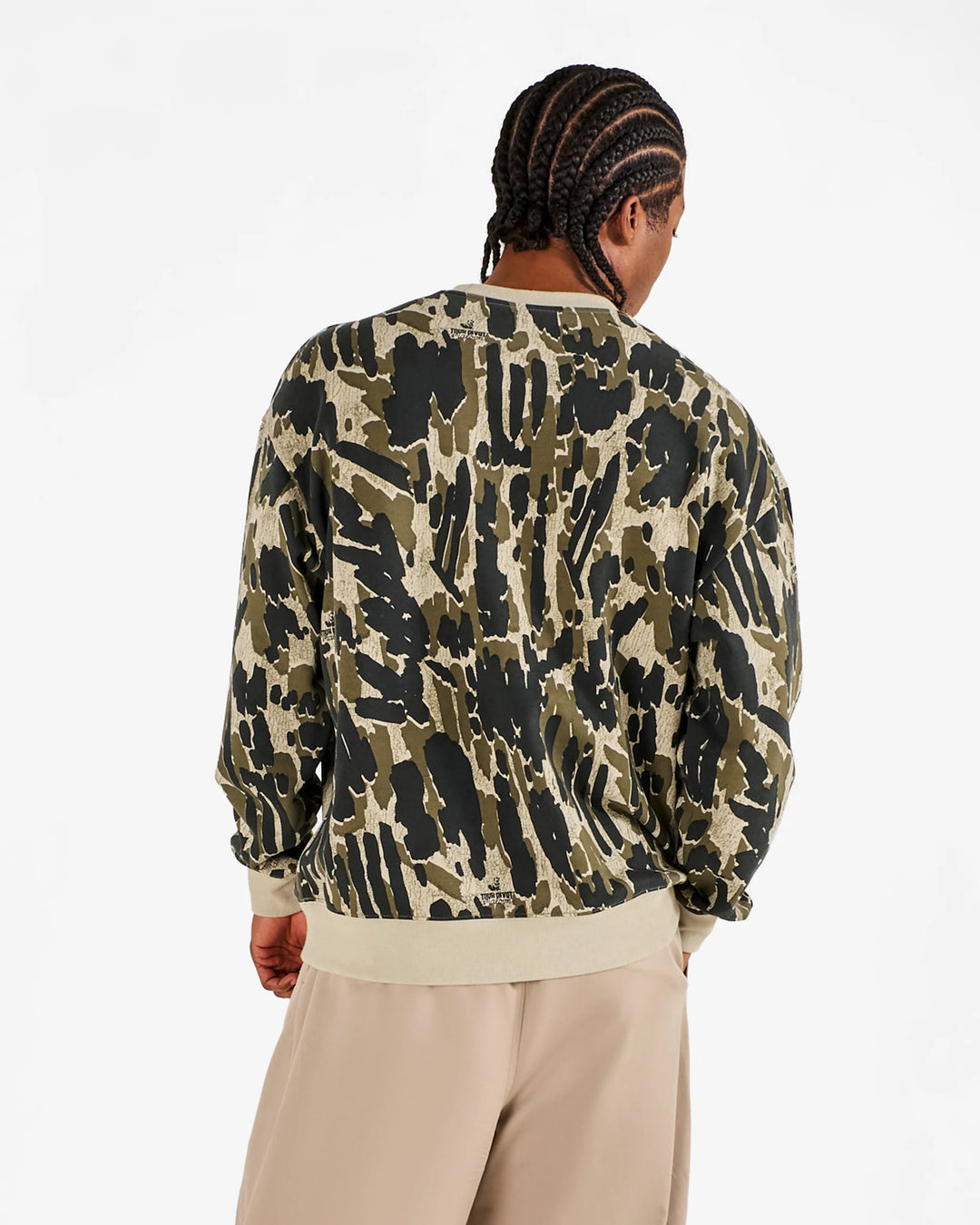 Malbon Range Tour Divot Camo Sweatshirt - Bark Camo - Sun Diego Boardshop