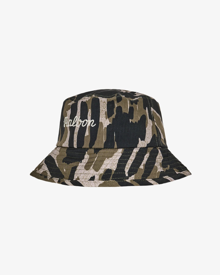 Malbon Tour Divot Camo Bucket Hat - Bark Camo - Sun Diego Boardshop