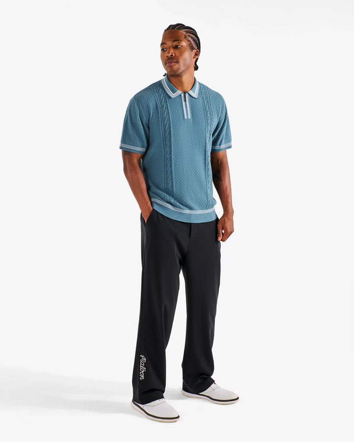 Malbon Men's Navarro Polo - Aegean Blue - Sun Diego Boardshop