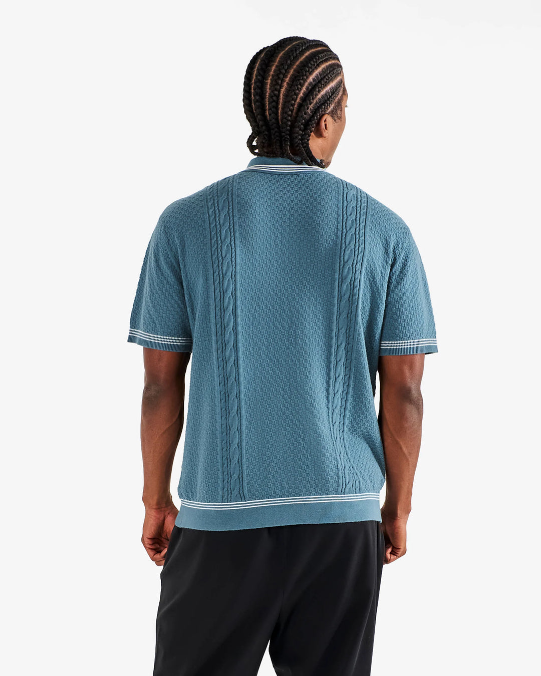 Malbon Men's Navarro Polo - Aegean Blue - Sun Diego Boardshop