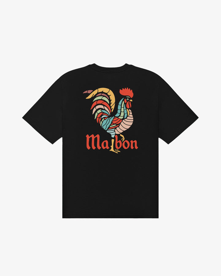 Malbon Men's Bermuda Rooster Tee - Black - Sun Diego Boardshop