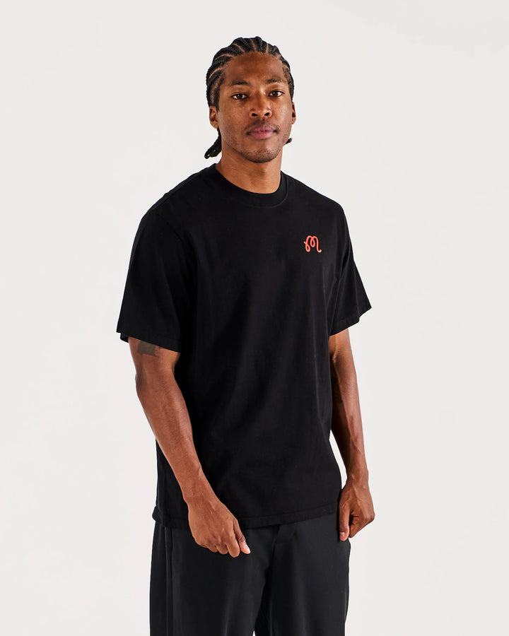 Malbon Men's Bermuda Rooster Tee - Black - Sun Diego Boardshop