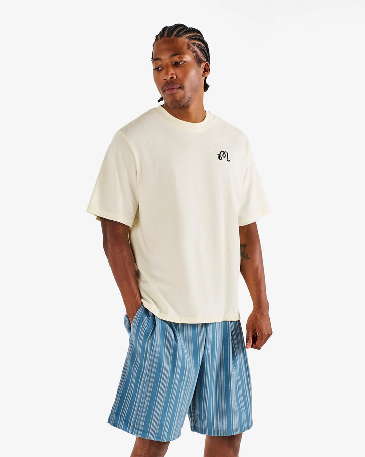 Malbon Men's Bermuda Cigar Tee - Cream - Sun Diego Boardshop