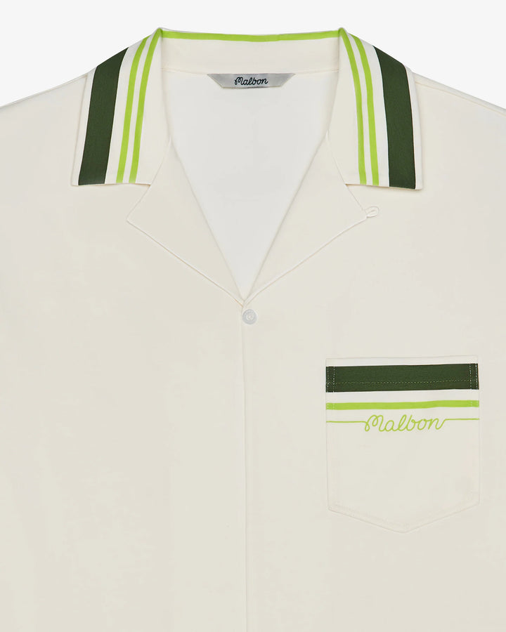Malbon Men's Ventura Camp Shirt - Cream - Sun Diego Boardshop