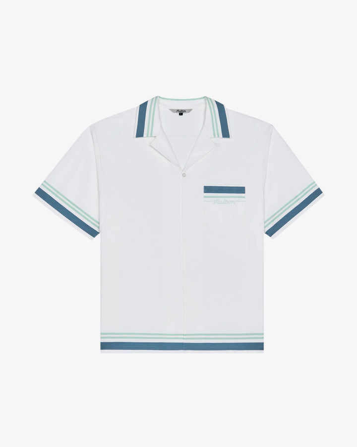 Malbon Men's Ventura Camp Shirt - White - Sun Diego Boardshop