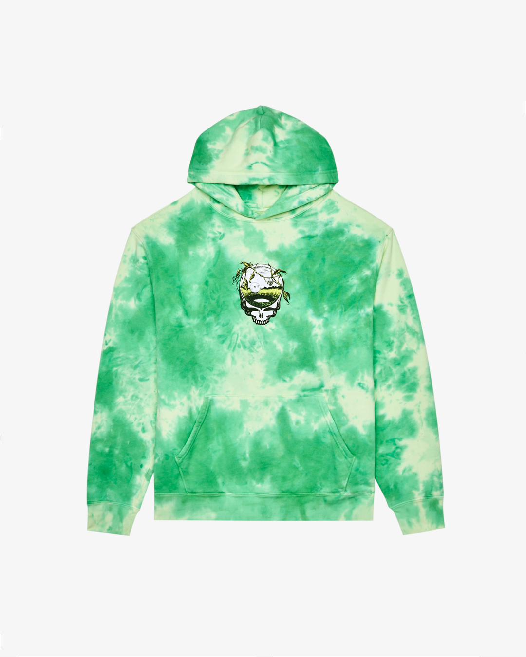 Malbon Grateful Dead Fesque Hoodie - Green Tie Dye - Sun Diego Boardshop