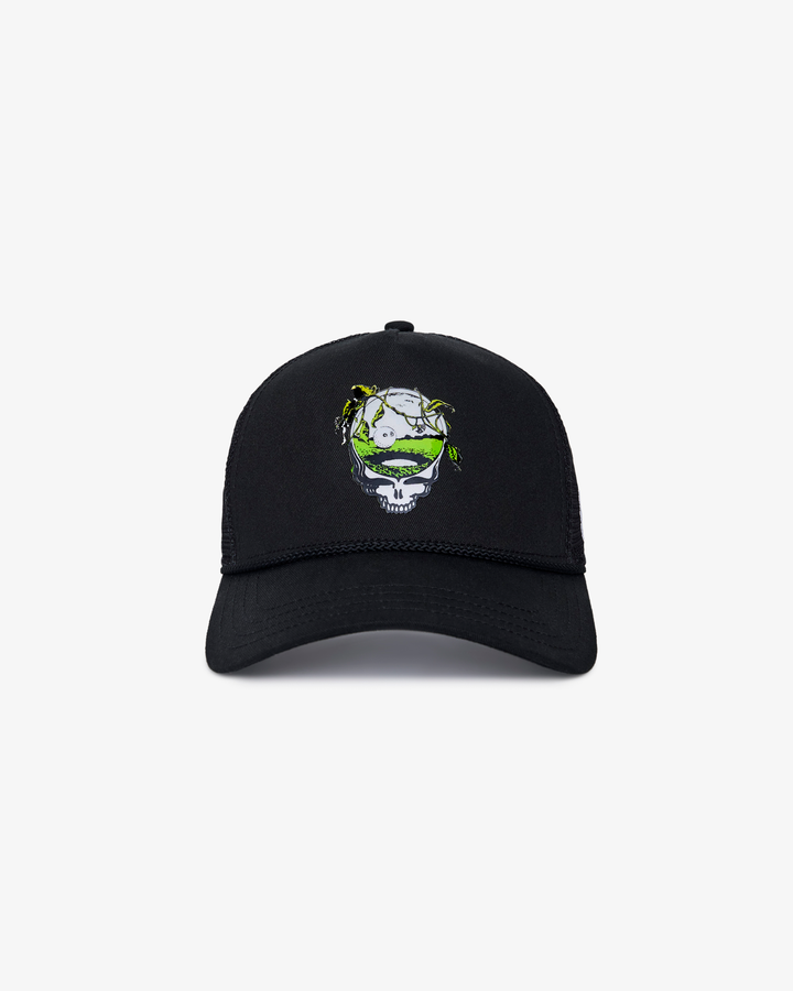 Malbon Grateful Dead Trucker Hat - Black - Sun Diego Boardshop