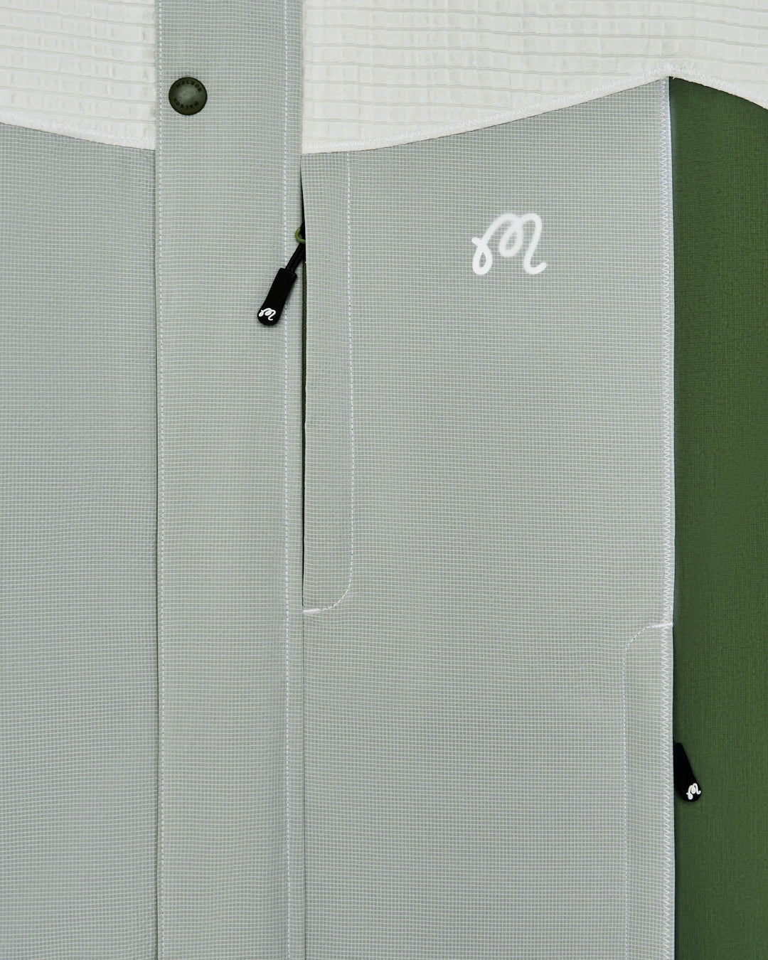 Malbon Torrey Pines Rain Jacket - Silver Green/ Moss - Sun Diego Boardshop