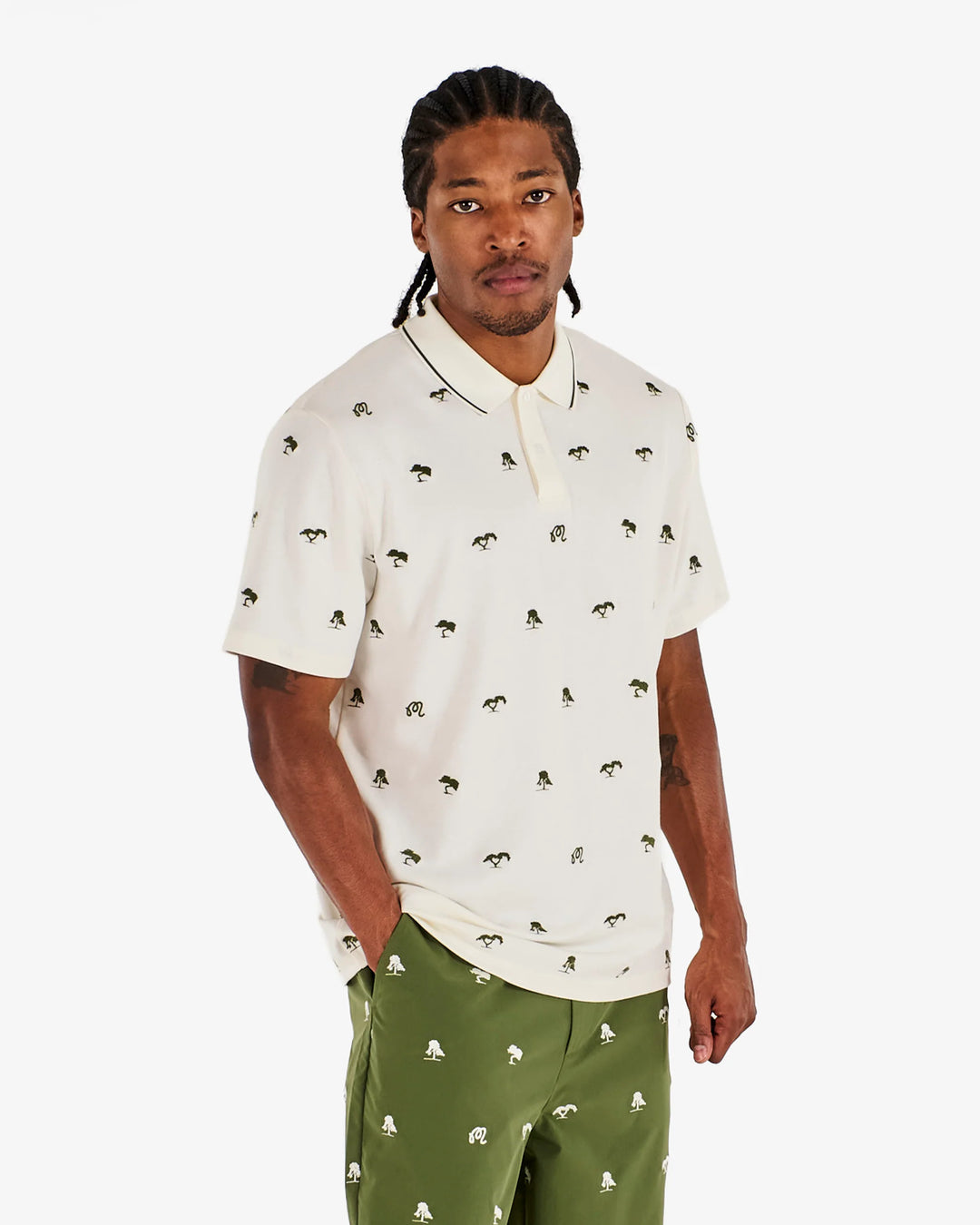 Malbon Torrey Pines Polo - Egret - Sun Diego Boardshop