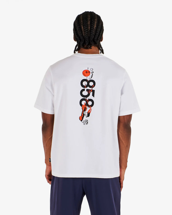 Malbon Torrey Pines Bermuda 858 Tee - White - Sun Diego Boardshop