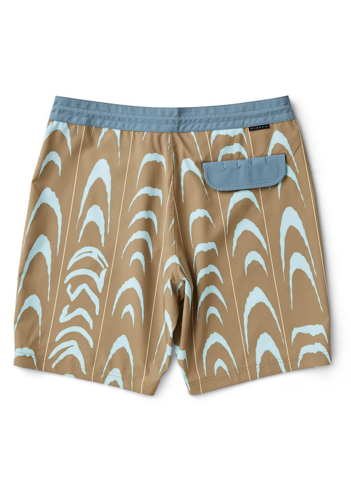 Vissla Monster Stripes 18.5" Boardshort - Dark Khaki - Sun Diego Boardshop