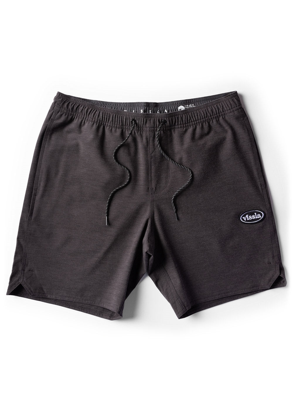 Vissla Solid Sets 17.5" Ecolastic - BLACK - Sun Diego Boardshop