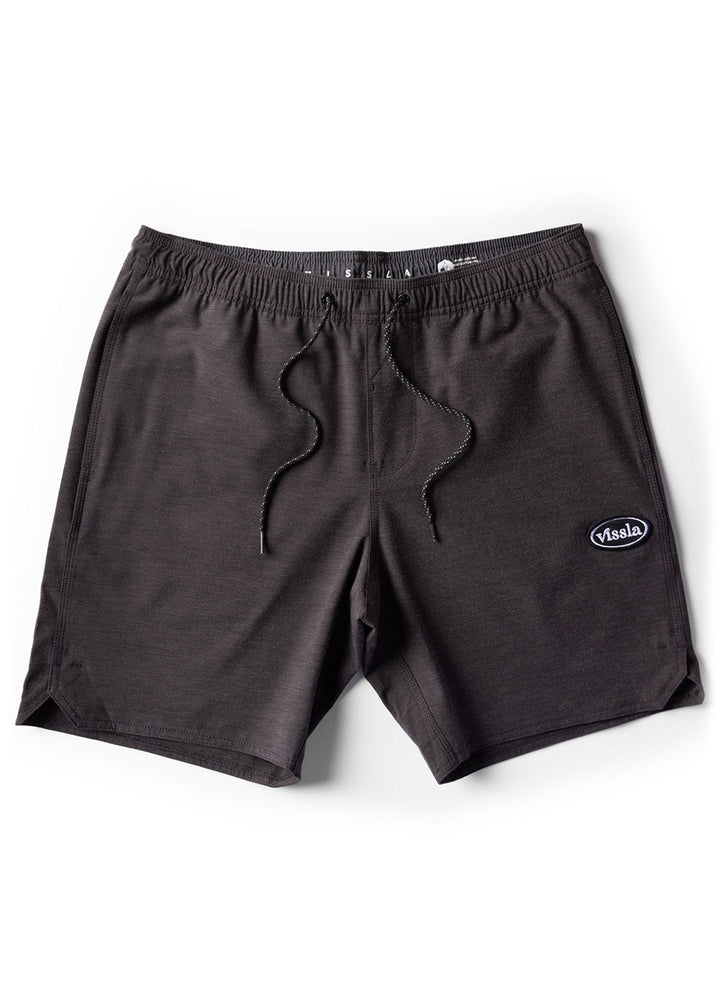 Vissla Solid Sets 17.5" Ecolastic - BLACK - Sun Diego Boardshop
